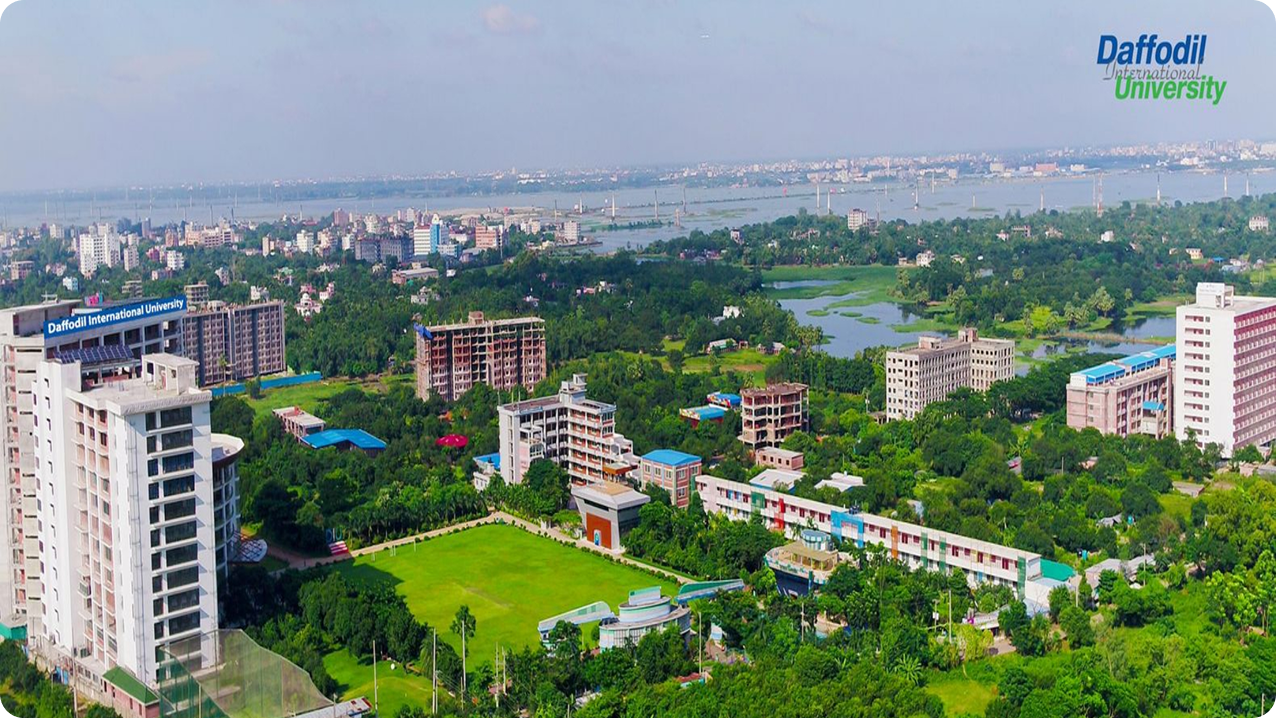 Daffodil University Campus Aerial View